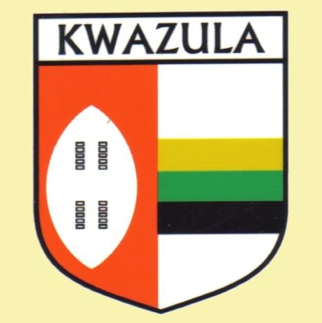 Image 0 of Kwazula Flag Country Flag Kwazula Decals Stickers Set of 3