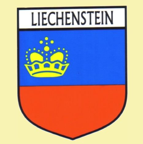 Image 0 of Liechenstein Flag Country Flag Liechenstein Decals Stickers Set of 3