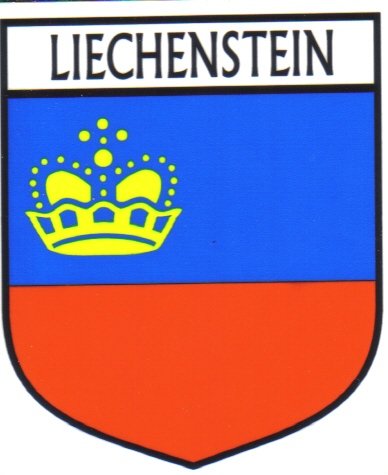 Image 1 of Liechenstein Flag Country Flag Liechenstein Decals Stickers Set of 3