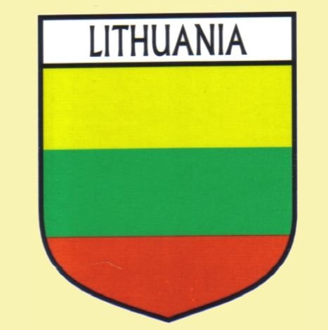 Image 0 of Lithuania Flag Country Flag Lithuania Decal Sticker