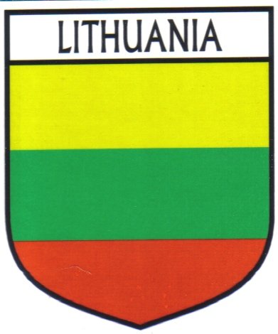 Image 1 of Lithuania Flag Country Flag Lithuania Decal Sticker