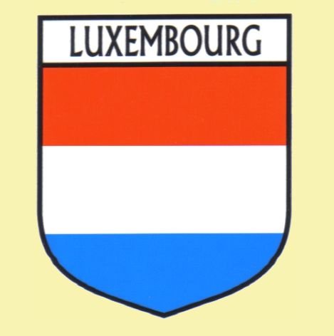 Image 0 of Luxembourg Flag Country Flag Luxembourg Decal Sticker