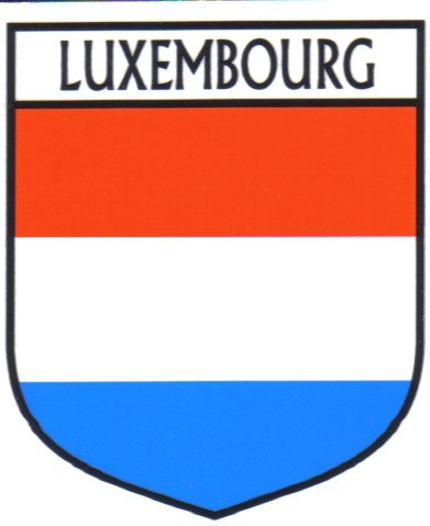 Image 1 of Luxembourg Flag Country Flag Luxembourg Decals Stickers Set of 3