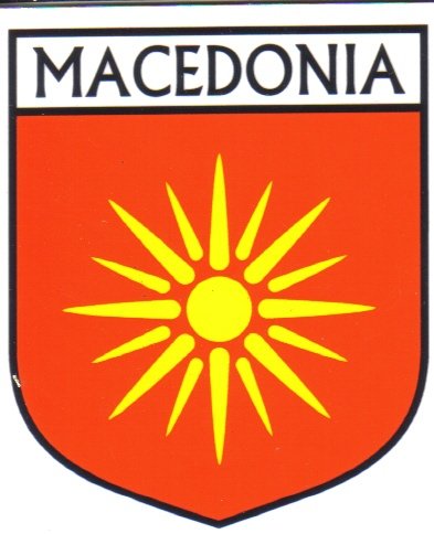 Image 1 of Macedonia 1 Flag Country Flag Macedonia 1 Decal Sticker