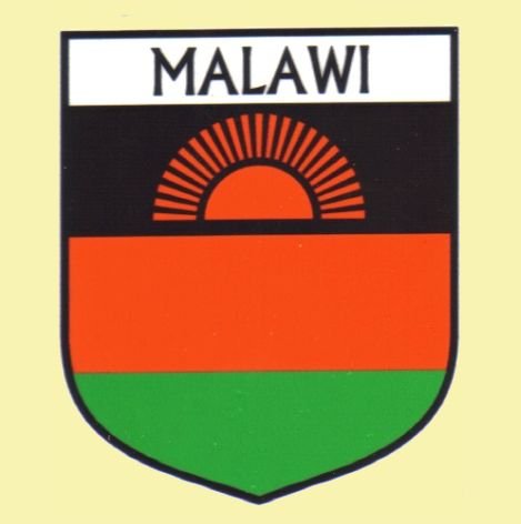 Image 0 of Malawi Flag Country Flag Malawi Decals Stickers Set of 3