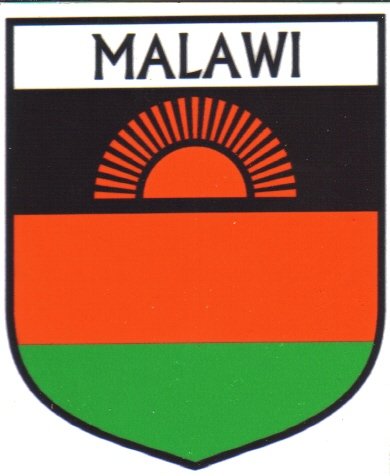Image 1 of Malawi Flag Country Flag Malawi Decals Stickers Set of 3