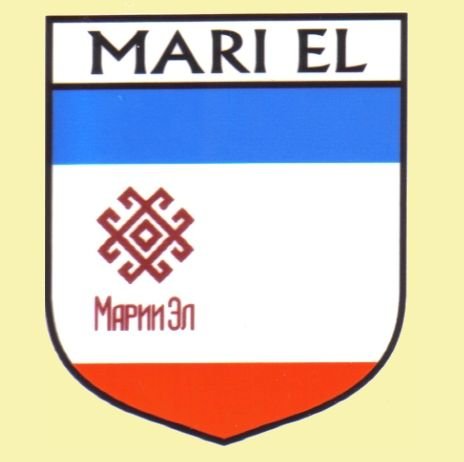 Image 0 of Mari El Flag Country Flag Mari El Decals Stickers Set of 3
