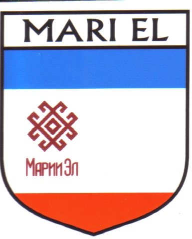 Image 1 of Mari El Flag Country Flag Mari El Decals Stickers Set of 3