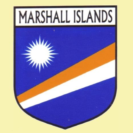 Image 0 of Marshall Islands Flag Country Flag Marshall Islands Decals Stickers Set of 3
