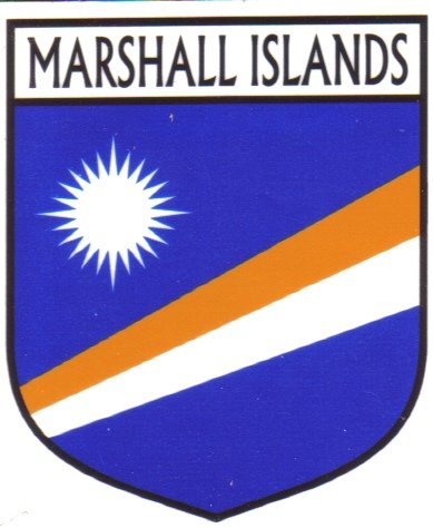 Image 1 of Marshall Islands Flag Country Flag Marshall Islands Decals Stickers Set of 3