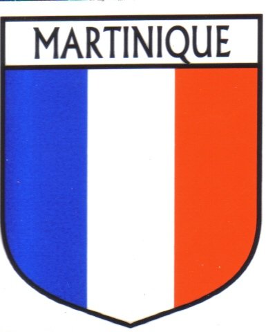 Image 1 of Martinique Flag Country Flag Martinique Decals Stickers Set of 3