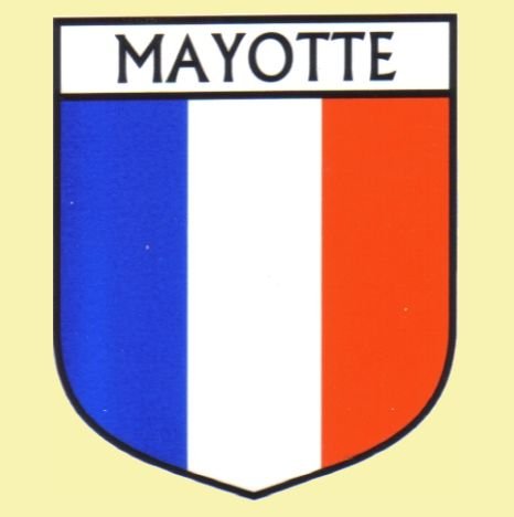 Image 0 of Mayotte Flag Country Flag Mayotte Decals Stickers Set of 3
