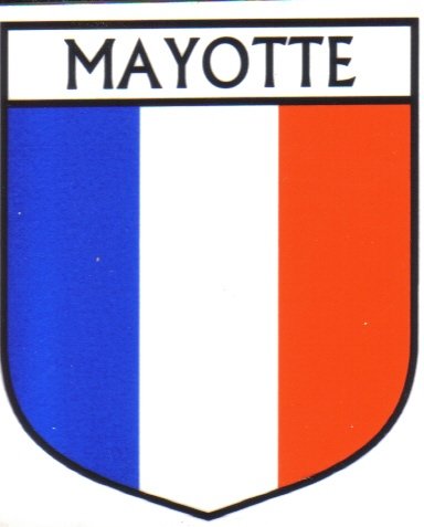Image 1 of Mayotte Flag Country Flag Mayotte Decal Sticker