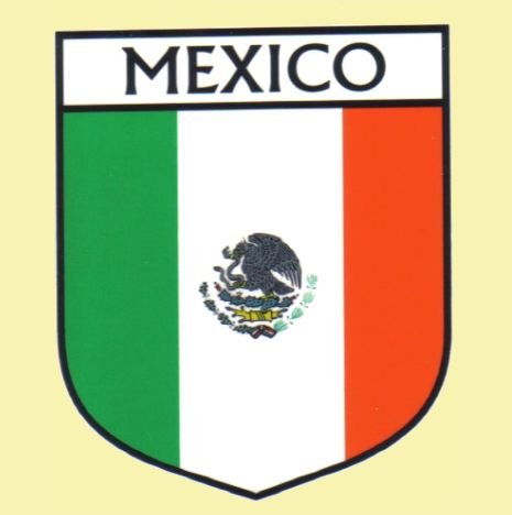 Image 0 of Mexico Flag Country Flag Mexico Decals Stickers Set of 3