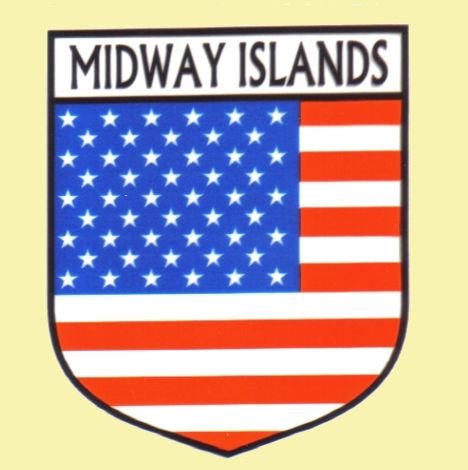 Image 0 of Midway Islands Flag Country Flag Midway Islands Decal Sticker