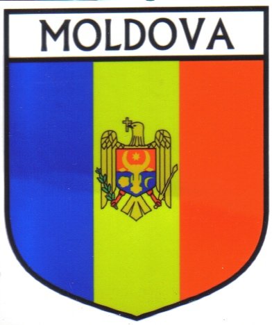 Image 1 of Moldova Flag Country Flag Moldova Decals Stickers Set of 3