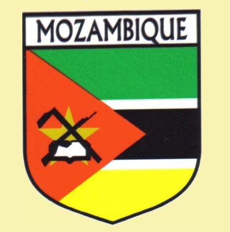 Image 0 of Mozambique Flag Country Flag Mozambique Decals Stickers Set of 3