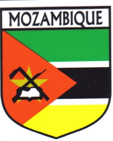Image 1 of Mozambique Flag Country Flag Mozambique Decals Stickers Set of 3