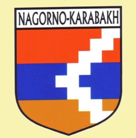 Image 0 of Nagorno-Karabakh Flag Country Flag Nagorno-Karabakh Decals Stickers Set of 3