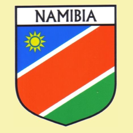 Image 0 of Namibia Flag Country Flag Namibia Decals Stickers Set of 3