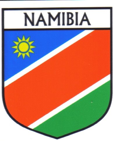 Image 1 of Namibia Flag Country Flag Namibia Decals Stickers Set of 3