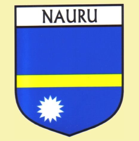 Image 0 of Nauru Flag Country Flag Nauru Decal Sticker