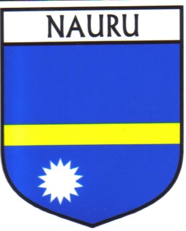 Image 1 of Nauru Flag Country Flag Nauru Decal Sticker