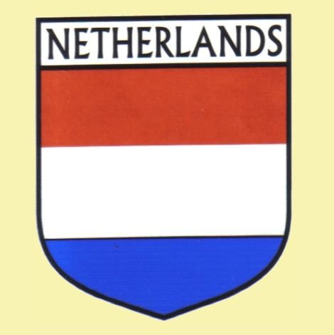 Image 0 of Netherlands Flag Country Flag Netherlands Decals Stickers Set of 3