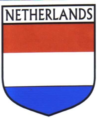 Image 1 of Netherlands Flag Country Flag Netherlands Decals Stickers Set of 3