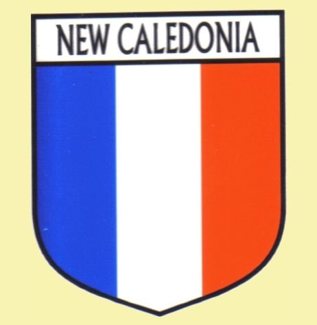Image 0 of New Caledonia Flag Country Flag New Caledonia Decals Stickers Set of 3