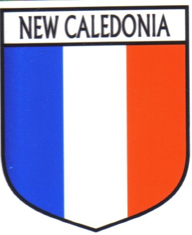 Image 1 of New Caledonia Flag Country Flag New Caledonia Decals Stickers Set of 3