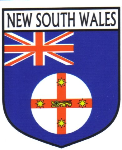 Image 1 of New South Wales Flag State Flag of New South Wales Decals Stickers Set of 3