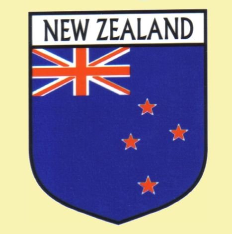 Image 0 of New Zealand Flag Country Flag New Zealand Decals Stickers Set of 3