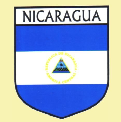 Image 0 of Nicaragua Flag Country Flag Nicaragua Decal Sticker