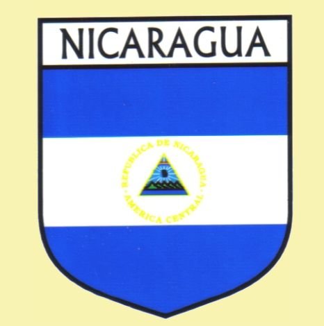 Image 0 of Nicaragua Flag Country Flag Nicaragua Decals Stickers Set of 3