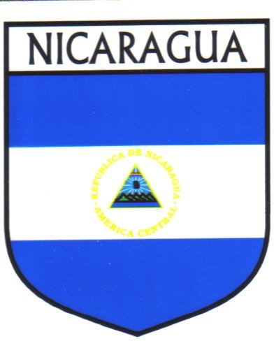 Image 1 of Nicaragua Flag Country Flag Nicaragua Decals Stickers Set of 3
