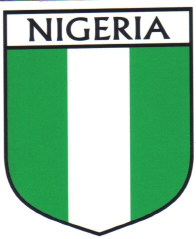 Image 1 of Nigeria Flag Country Flag Nigeria Decal Sticker