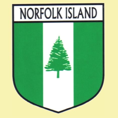 Image 0 of Norfolk Island Flag Country Flag Norfolk Island Decals Stickers Set of 3