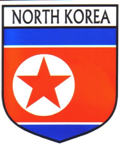 Image 1 of North Korea Flag Country Flag North Korea Decals Stickers Set of 3