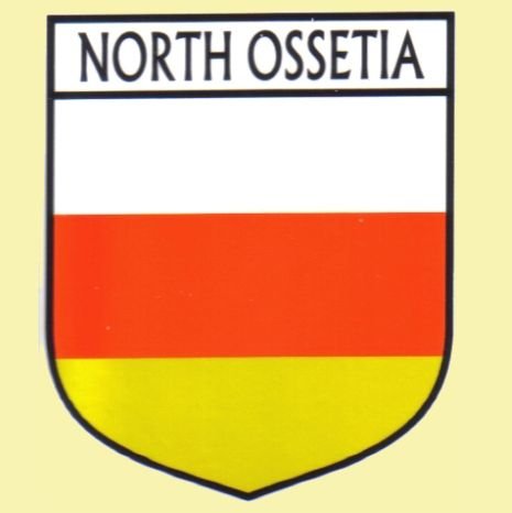 Image 0 of North Ossetia Flag Country Flag North Ossetia Decals Stickers Set of 3
