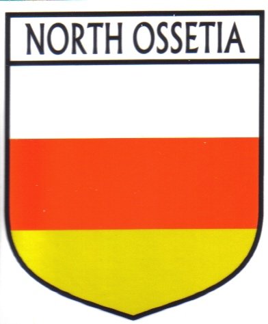 Image 1 of North Ossetia Flag Country Flag North Ossetia Decals Stickers Set of 3