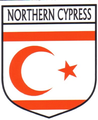 Image 1 of Northern Cypress Flag Country Flag Northern Cypress Decals Stickers Set of 3