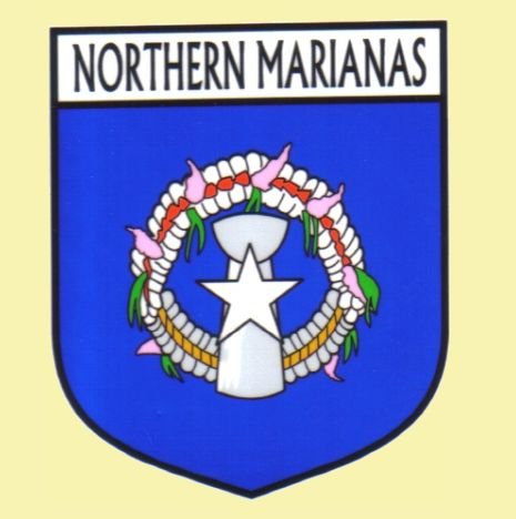 Image 0 of Northern Marianas Flag Country Flag Northern Marianas Decals Stickers Set of 3