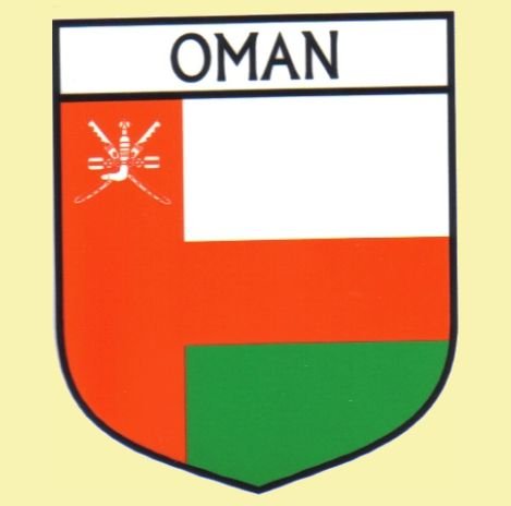 Image 0 of Oman Flag Country Flag Oman Decals Stickers Set of 3