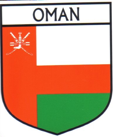 Image 1 of Oman Flag Country Flag Oman Decals Stickers Set of 3