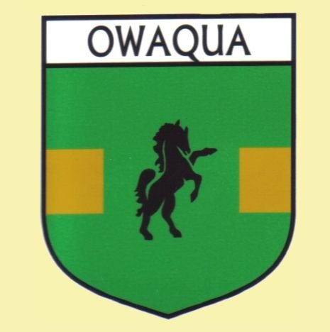 Image 0 of Owaqua Flag Country Flag Owaqua Decals Stickers Set of 3