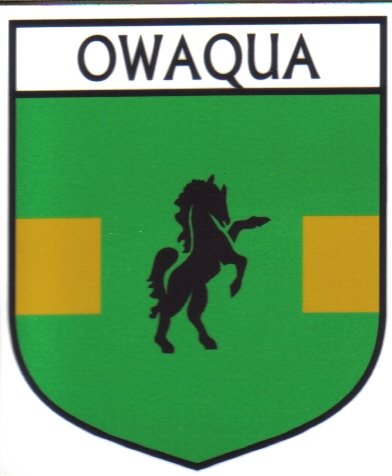 Image 1 of Owaqua Flag Country Flag Owaqua Decals Stickers Set of 3
