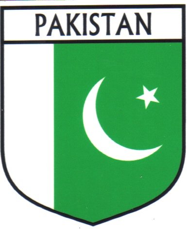 Image 1 of Pakistan Flag Country Flag Pakistan Decals Stickers Set of 3