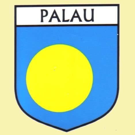 Image 0 of Palau Flag Country Flag Palau Decals Stickers Set of 3