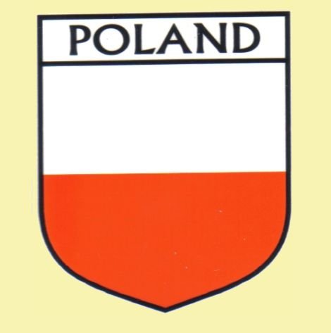 Image 0 of Poland Flag Country Flag Poland Decal Sticker